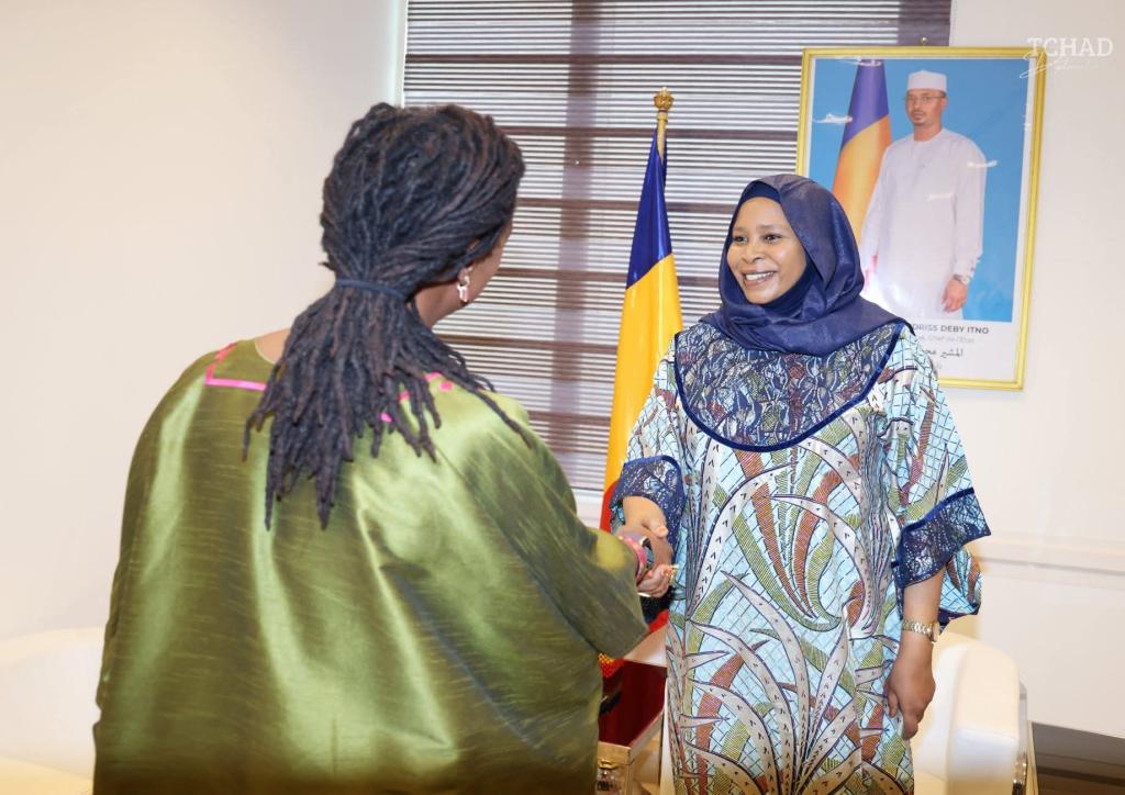 استقبال رسمي لمديرة المنظمة الدولية للهجرة يُثني على قيادة تشاد في ملف الهجرة